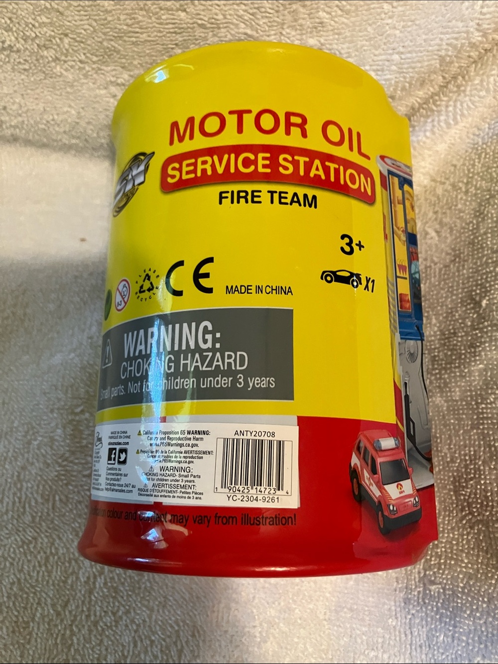 Snap Motor Oil Service Station Playset - Yellow & Red